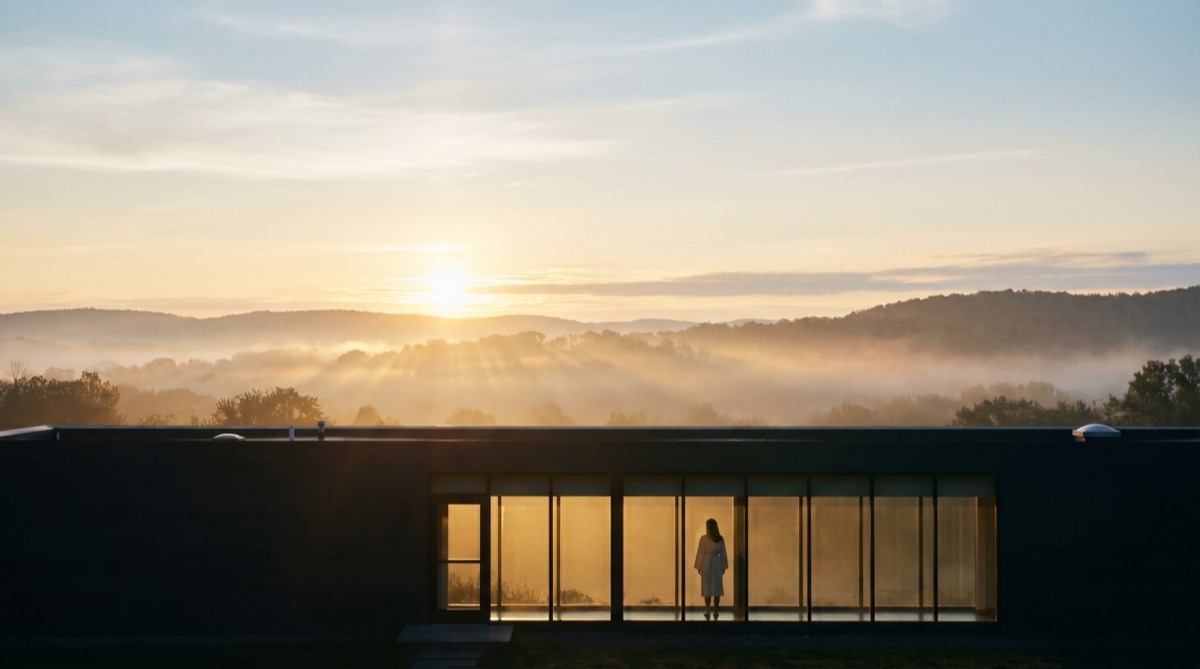 Wellness film still at sunrise